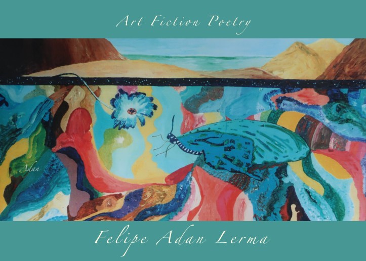 Butterfly and Hand painting for promo, circa 2017 ©Felipe Adan Lerma https://felipeadan-lerma.pixels.com/featured/butterfly-and-hand-surreal-abstract-panorama-poster-felipe-adan-lerma.html