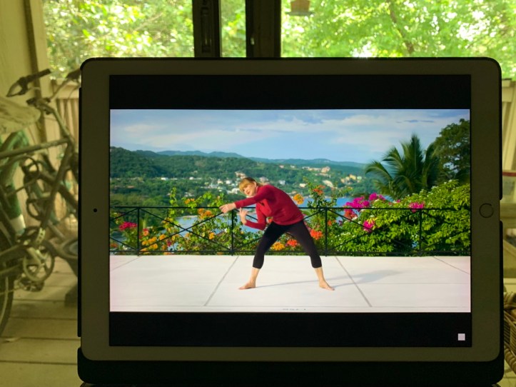 Image clip excerpt, 30 Minute Connective Tissue Workout with Miranda Edmonde-White https://youtu.be/FbWgGgRLp94