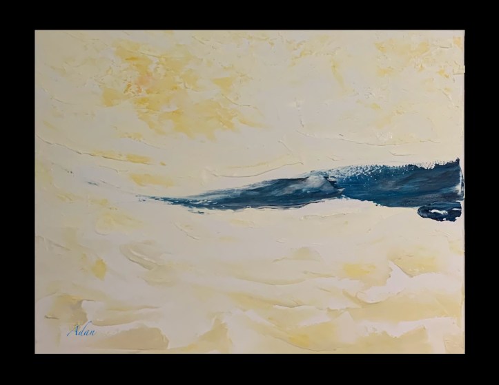 left panel - Freedom, diptych, 2 28x22 ( 56x22 ) stretched canvases, May 2022 ©Felipe Adan Lerma