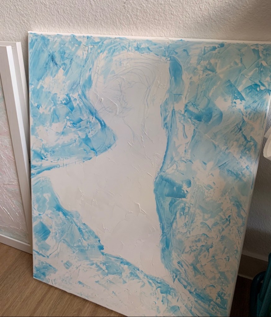 Dancing Turquoise, in-progress, begun late June 2022 ©Felipe Adan Lerma