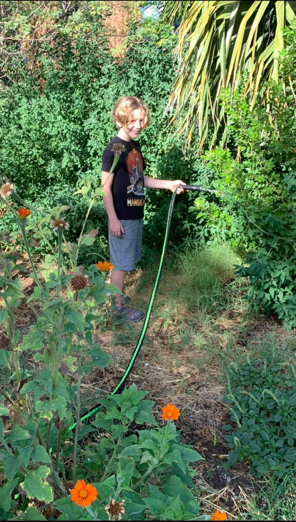 Max, our youngest grandchild at Festival Beach Food Forest, Austin Texas 08.09.22 https://festivalbeach.org/