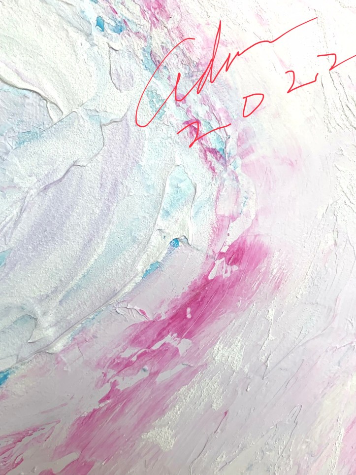 detail - Danseur en Bleu ( formerly Dancing Turquoise ) 09.24.22, in-progress, begun late June 2022, added scumbled highlights ©Felipe Adan Lerma