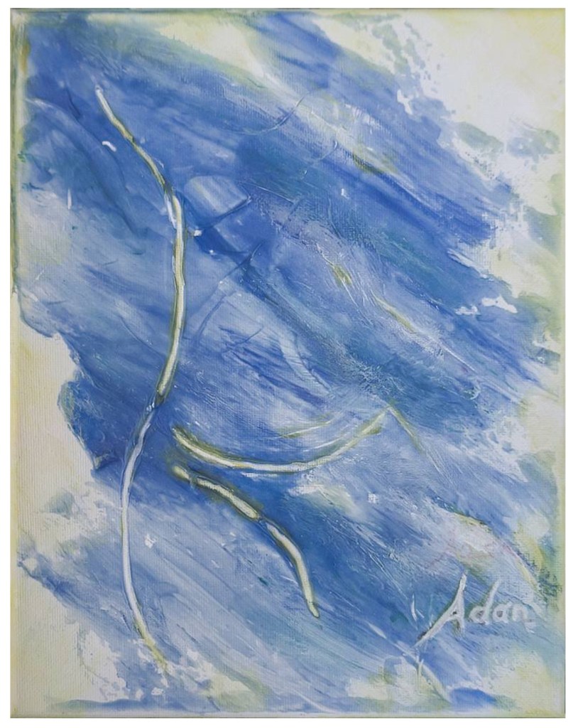 Blue Paradise 2024 - Adan original @SaatchiArt - https://www.saatchiart.com/art/Painting-Blue-Paradise-2024/2369095/12317413/view