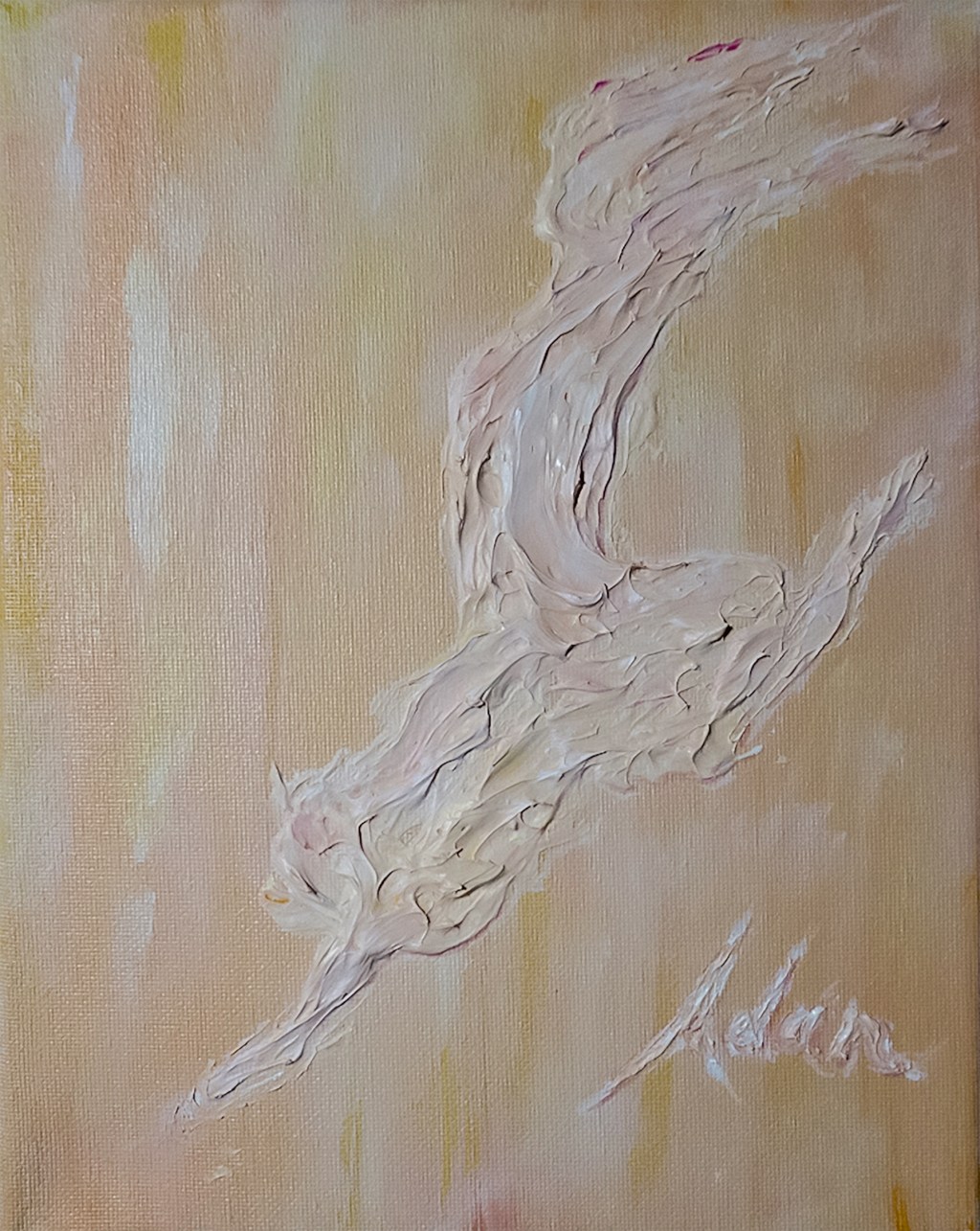 Painting in Focus – Thrust 8×10 2025 @SaatchiArt – Learning to Use a Public Domain Image to Paint My Original Art –&nbsp;😊