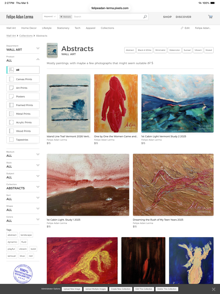 My abstract images at Fine Art America https://felipeadan-lerma.pixels.com/collections/abstracts